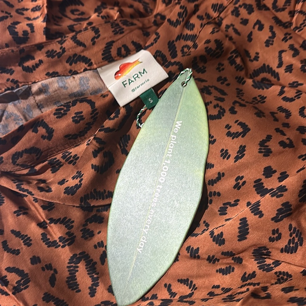 NWT Farm Rio Leopards Texture Midi Skirt XXS - Picture 4 of 6
